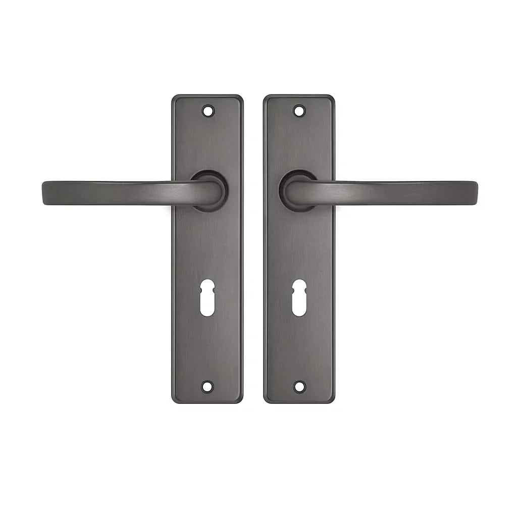 Deurkrukken Edge kruk Blok SL55 Gun metal