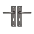 Deurkrukken Edge kruk Blok SL55 Gun metal
