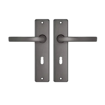 Deurkrukken Edge kruk Blok SL55 Gun metal