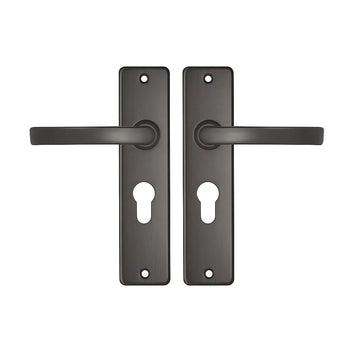 Deurkrukken Edge kruk Blok PC55 Gun metal