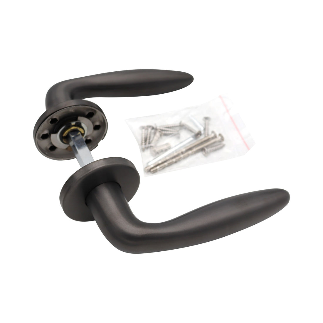 Griff Meister Türgriff Arvo, Ø 53 mm runde Rosette, 6 mm dick, Gunmetal
