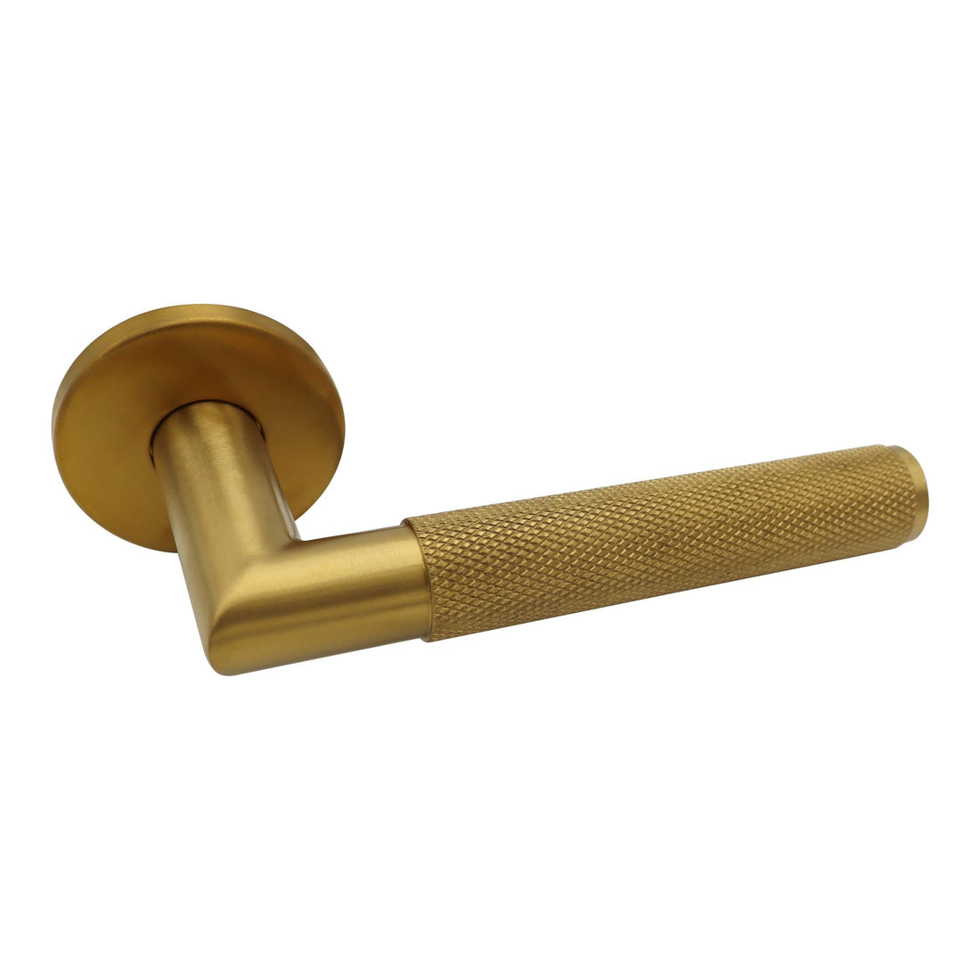 Griff Meister Türgriff Montaro, Ø 53 mm runde Rosette, 6 mm dick, Gold PVD