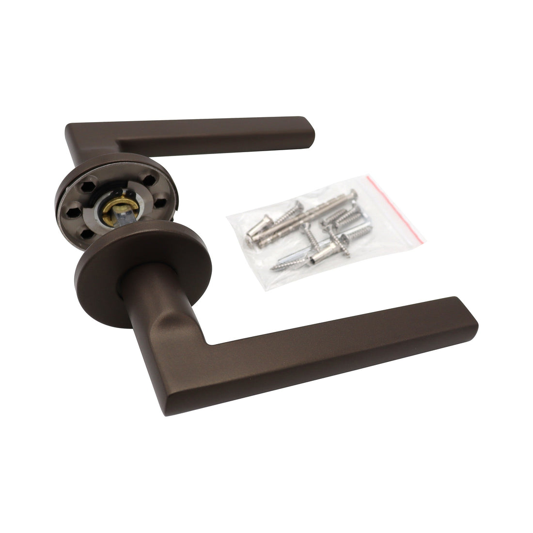 Griff Meister Trevio deurklinken, ronde rozet 53 mm, brons