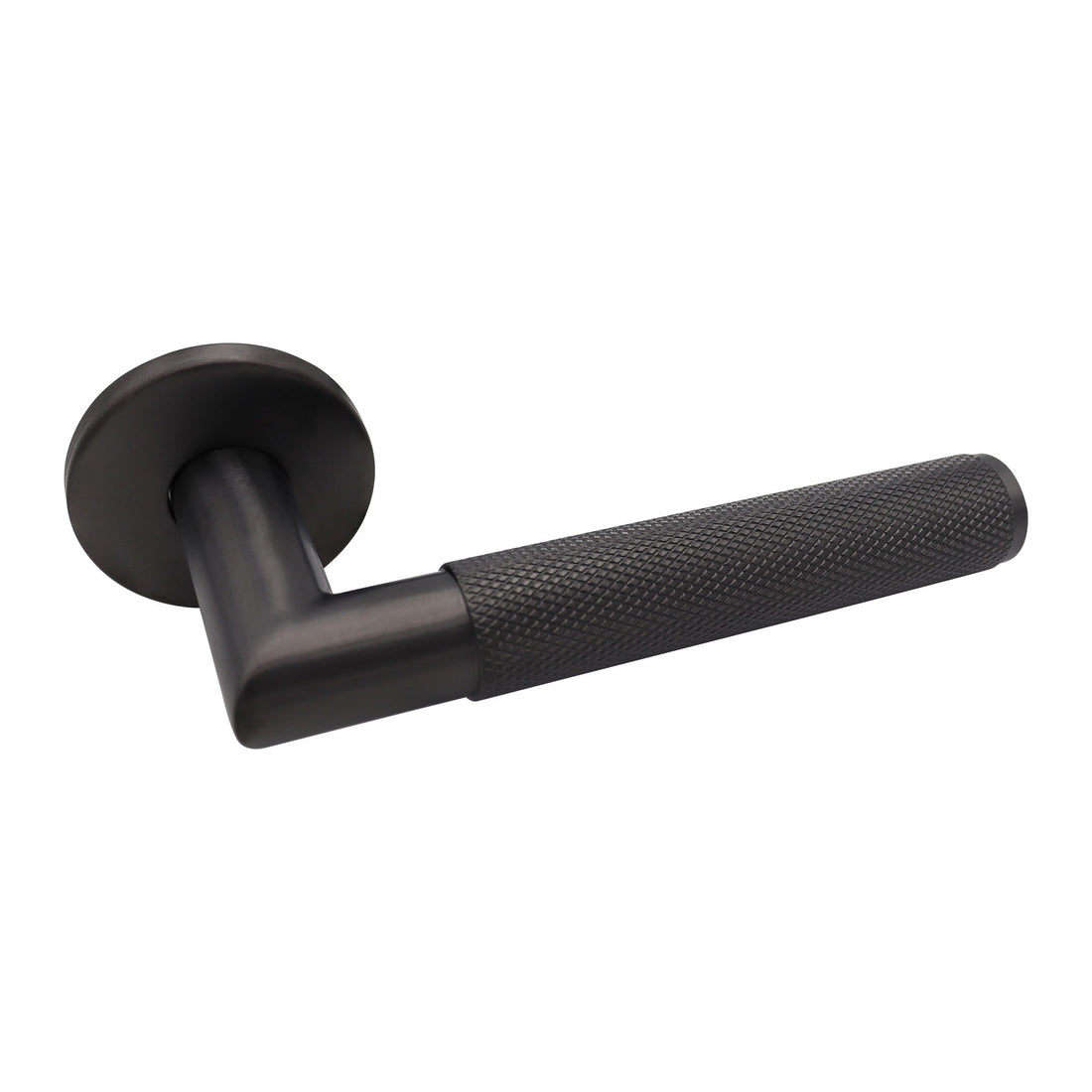 Griff Meister Türgriff Montaro, Ø 53 mm runde Rosette, 6 mm dick, Gunmetal
