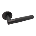 Griff Meister Türgriff Montaro, Ø 53 mm runde Rosette, 6 mm dick, Gunmetal