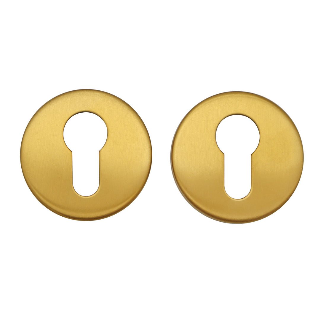 Griff Meister Euro Cylinder Rosette PC, Ø53 mm rund, 6 mm, Gold PVD