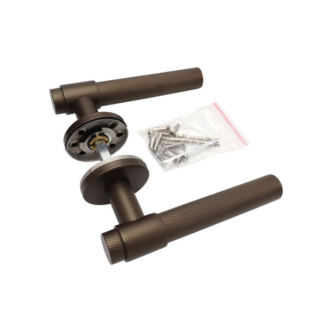 Griff Meister Türgriff Altessa, Ø 53 mm runde Rosette, 6 mm dick, Bronze