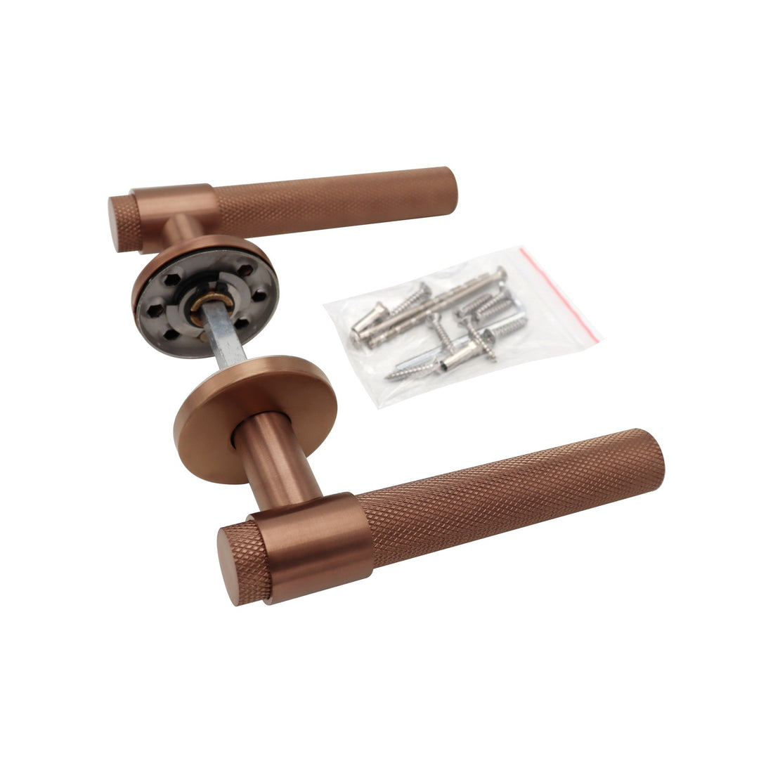 Griff Meister Altessa Deurklink, Ø53 mm Ronde Rozet, 6 mm, Roségoud PVD