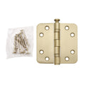 Griff Meister Kugellagerscharnier, 89 x 89 mm, Champagner PVD, komplettes Set wie geliefert