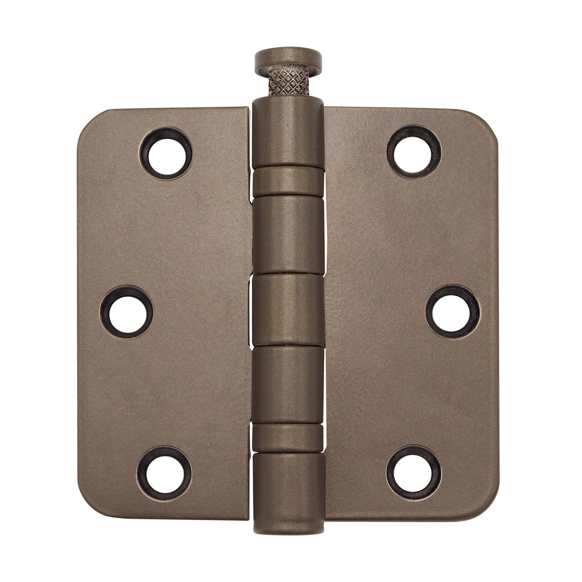 Griff Meister kogellagerscharnier, 76 x 76 mm, afgeronde hoeken, brons