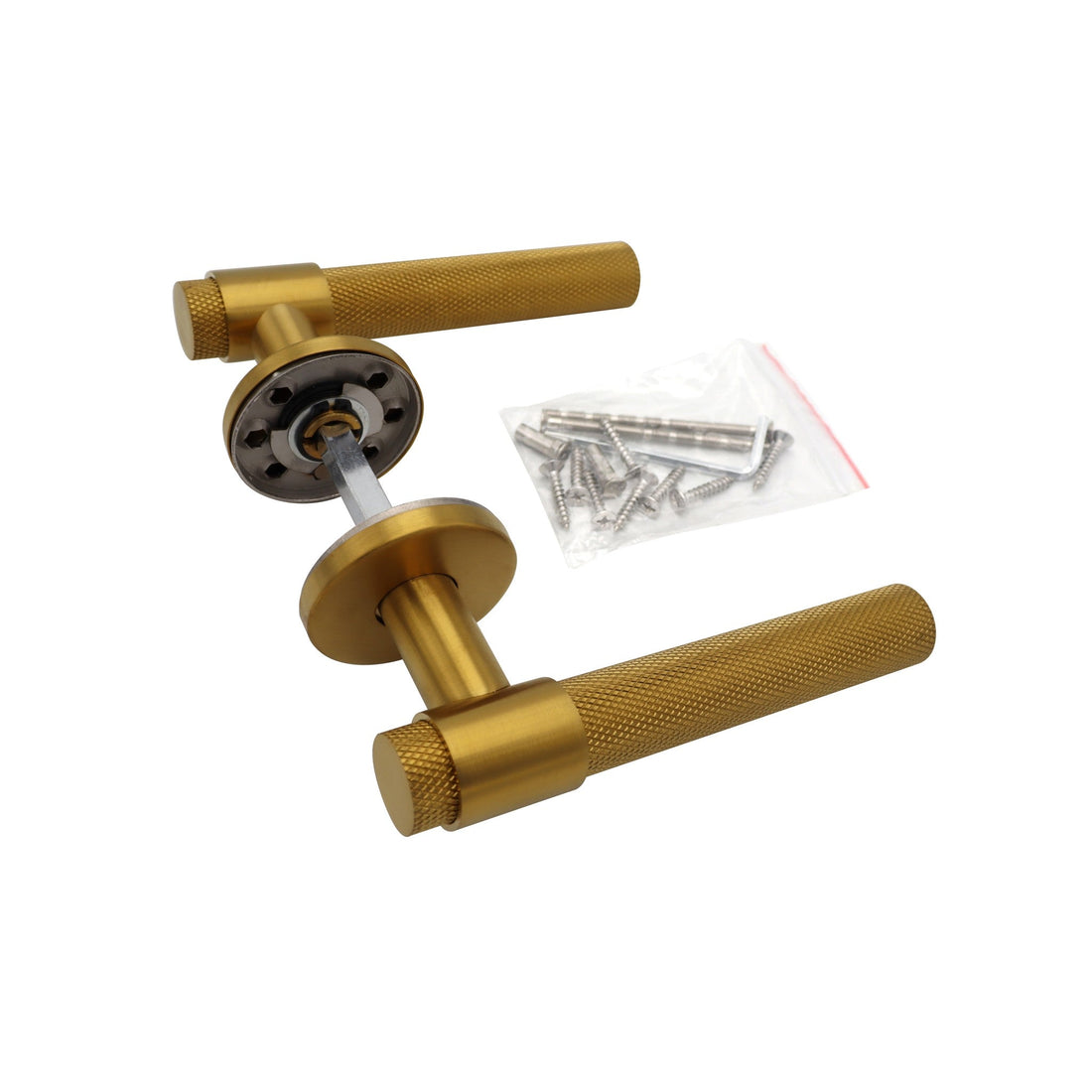 Griff Meister Altessa Deurklink, Ø53 mm Ronde Rozet, 6 mm, Goud PVD