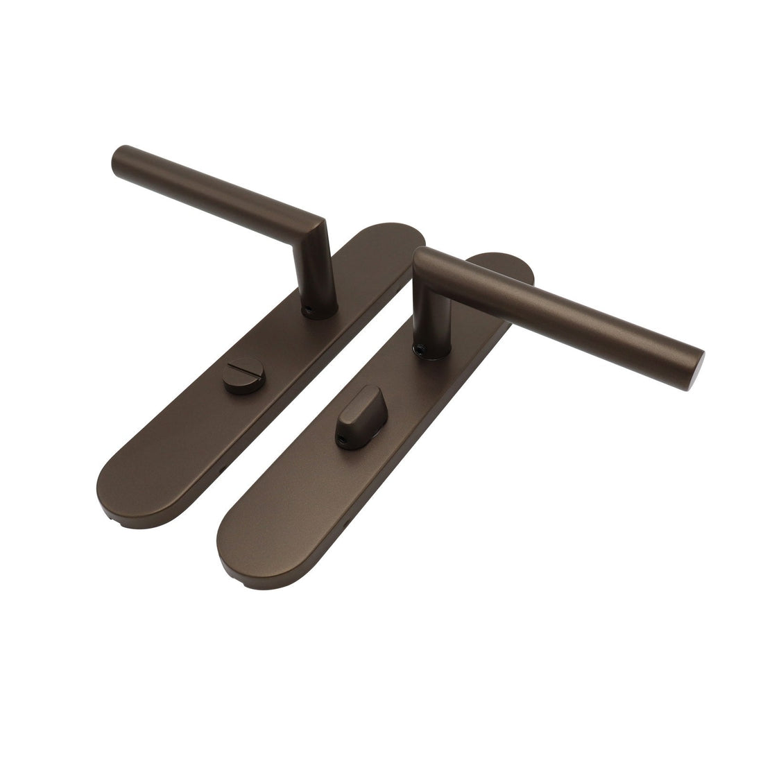 Griff Meister Cornisa Türgriff auf ovaler Rosette, Badezimmer/WC 6 3/8, Bronze