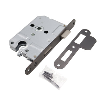 Griff Meister Einsteckschloss, Eurozylinder PC55, Gunmetal