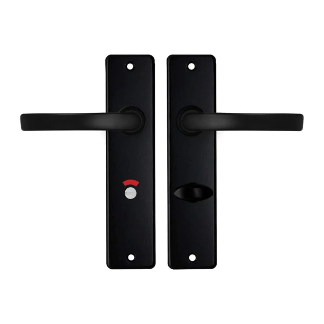 Deurkrukken Edge kruk Blok toilet 63-8 Zwart