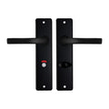 Deurkrukken Edge kruk Blok toilet 63-8 Zwart