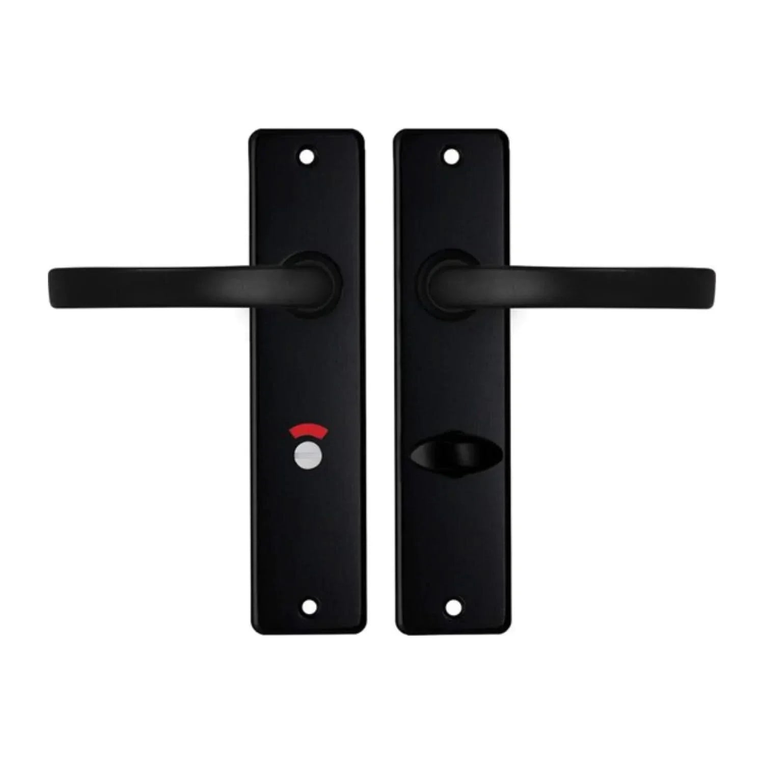 Deurkrukken Edge kruk Blok toilet 63-8 Zwart