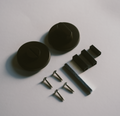 Griff Meister Bad-Drehrosette, Ø 53 mm rund, 6 mm, Bronze, komplettes Set wie geliefert